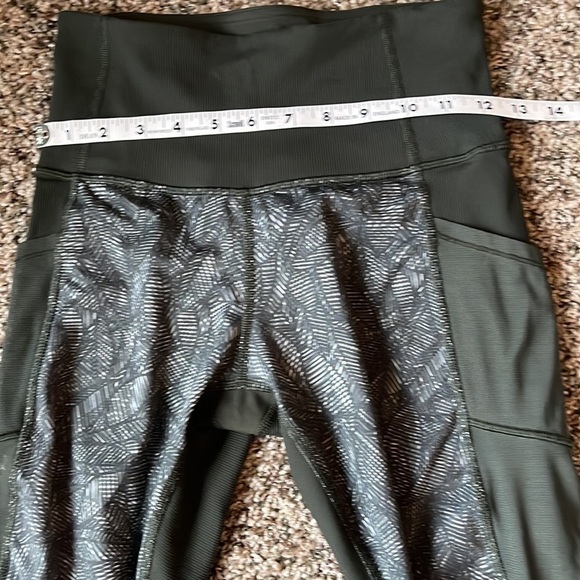 Lululemon Women's Size 6 High Times Pant Luxtreme (Mesh) Jazzy Gator Green - Picture 11 of 11